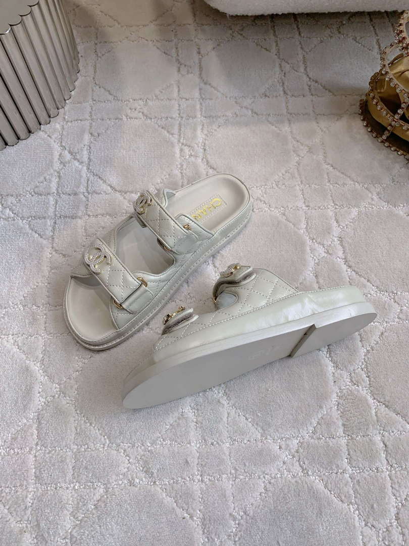 Chanel Women's Velcro Sandals Fashion Shoes C93440