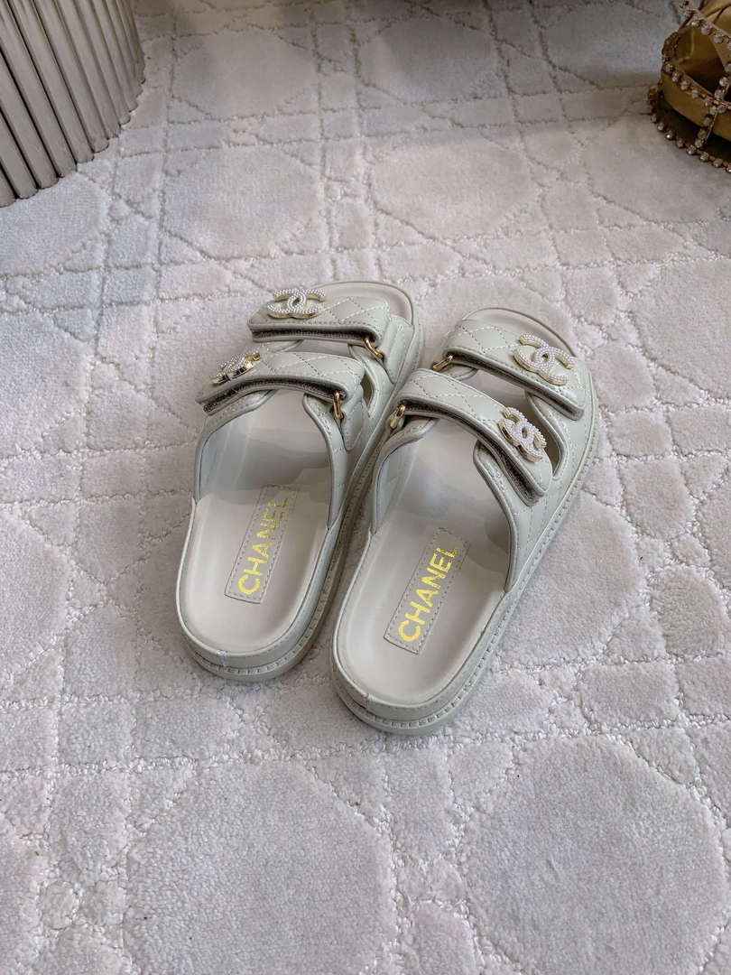 Chanel Women's Velcro Sandals Fashion Shoes C93440 - Euro 35=US 4 - View 5
