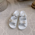 Chanel Women's Velcro Sandals Fashion Shoes C93441 - Euro 35=US 4 - View 1