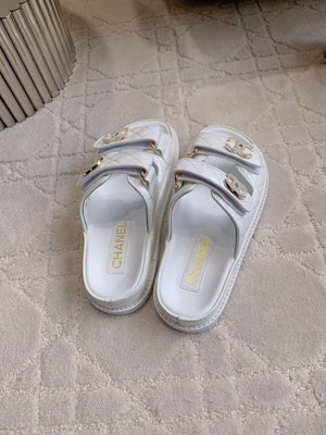 Chanel Women's Velcro Sandals Fashion Shoes C93441 - Euro 35=US 4 - View 5