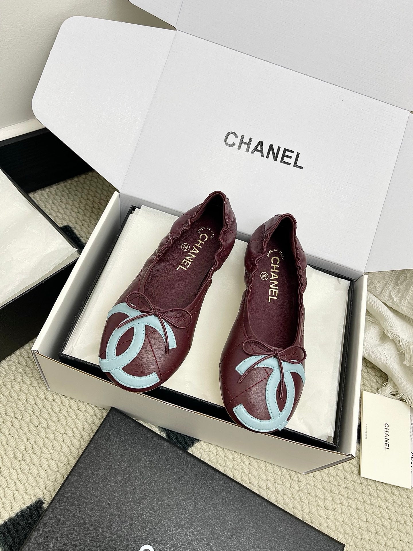 Chanel Women's Woven Mary Janes Shoes C93354 - Euro 35=US 4 - View 1