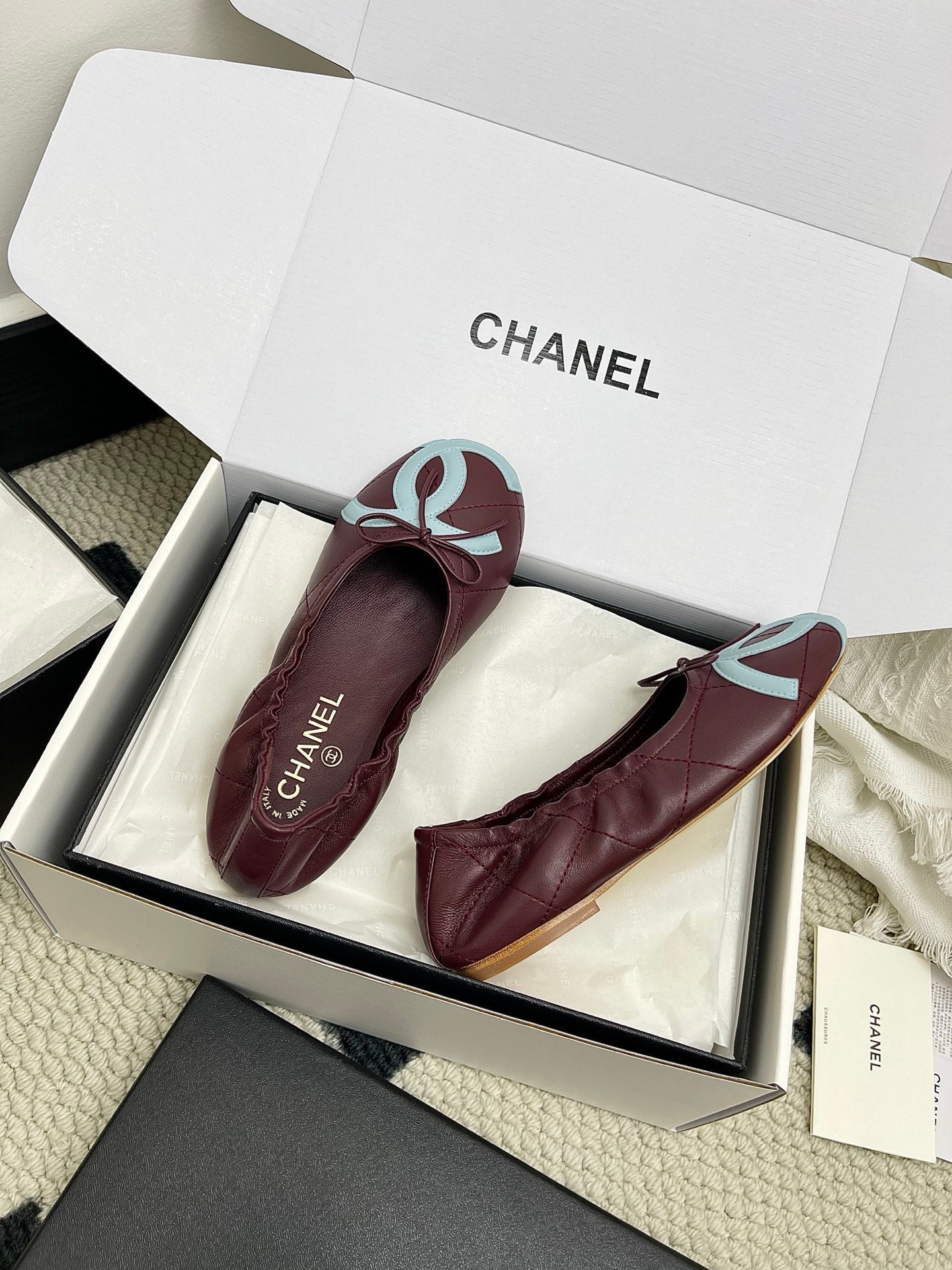 Chanel Women's Woven Mary Janes Shoes C93354 - Euro 35=US 4 - View 7