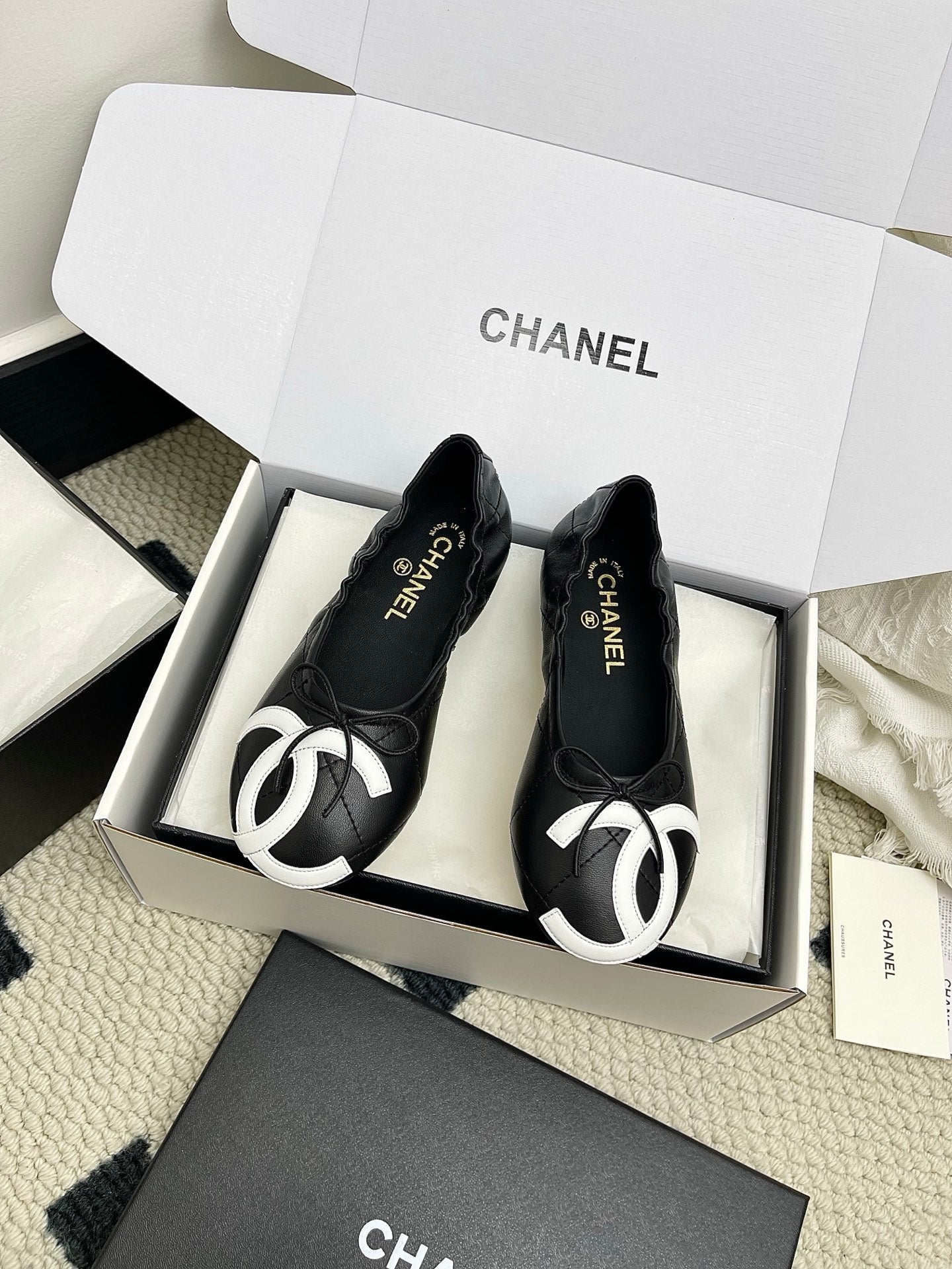 Chanel Women's Woven Mary Janes Shoes C93355 - Euro 35=US 4 - View 1