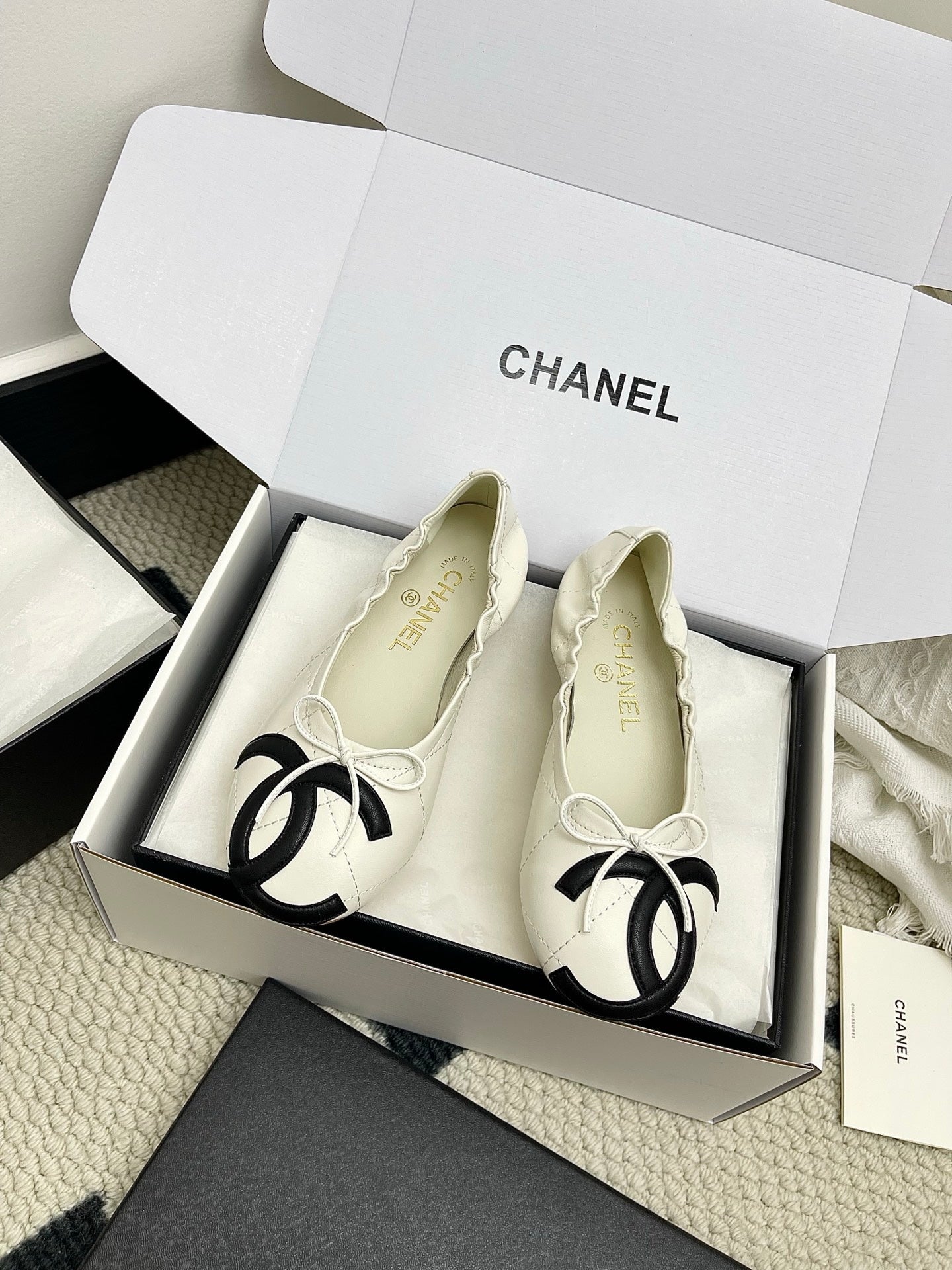 Chanel Women's Woven Mary Janes Shoes C93356 - Euro 35=US 4 - View 1