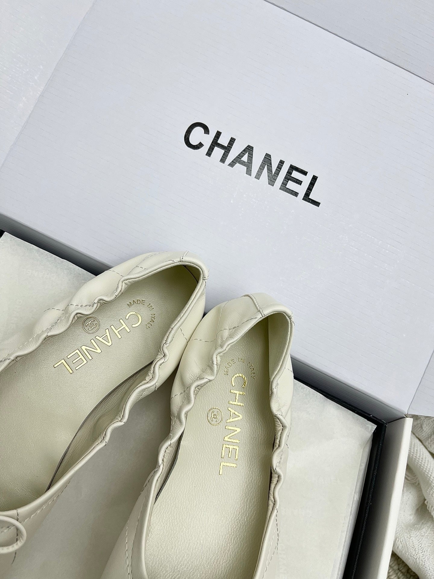 Chanel Women's Woven Mary Janes Shoes C93356 - Euro 35=US 4 - View 2