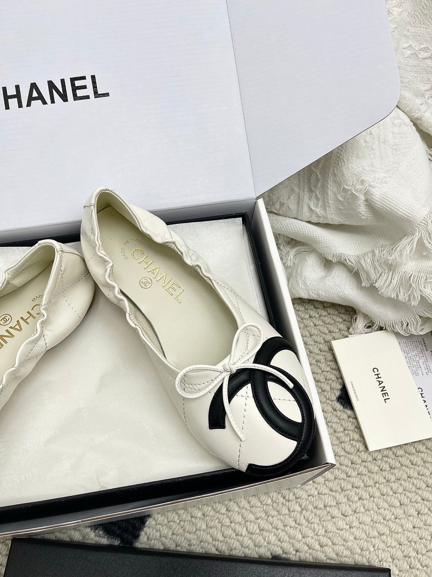 Chanel Women's Woven Mary Janes Shoes C93356 - Euro 35=US 4 - View 4