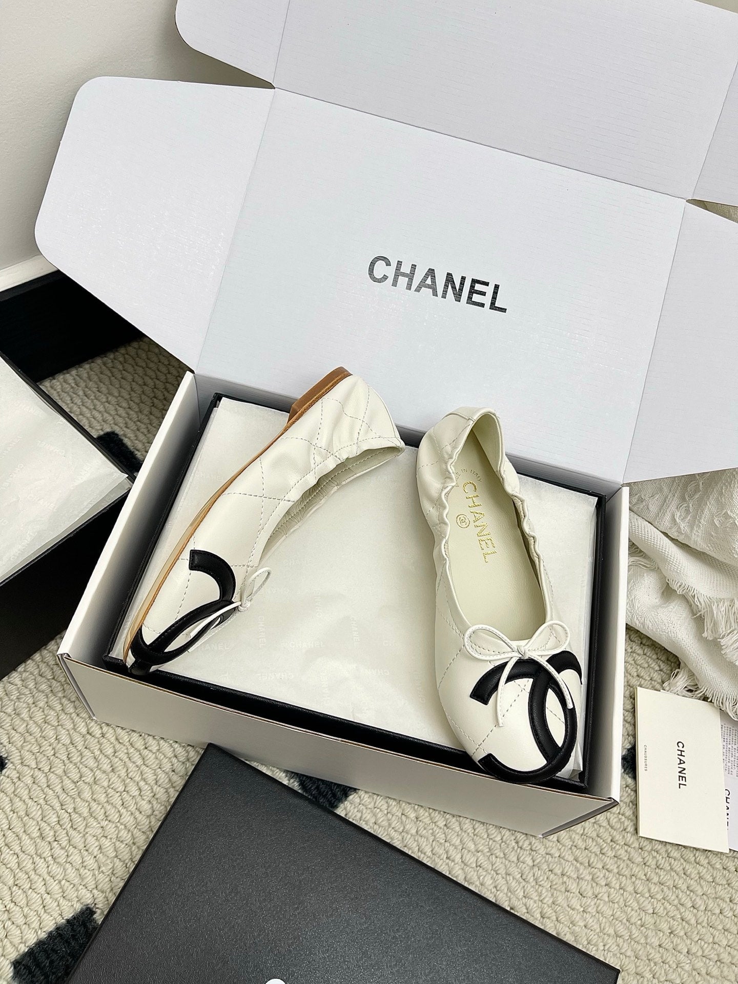 Chanel Women's Woven Mary Janes Shoes C93356 - Euro 35=US 4 - View 5