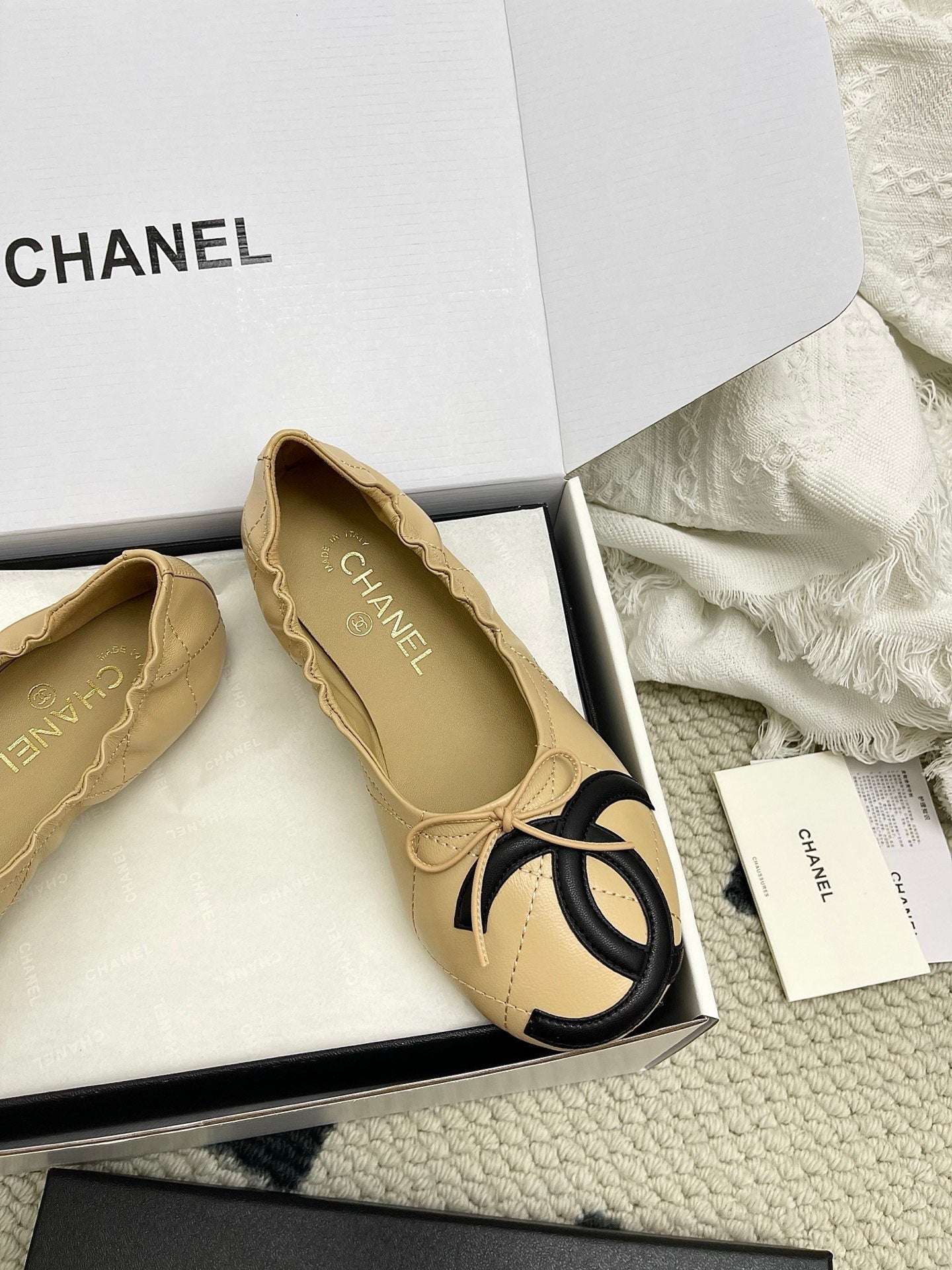 Chanel Women's Woven Mary Janes Shoes C93357 - Euro 35=US 4 - View 4