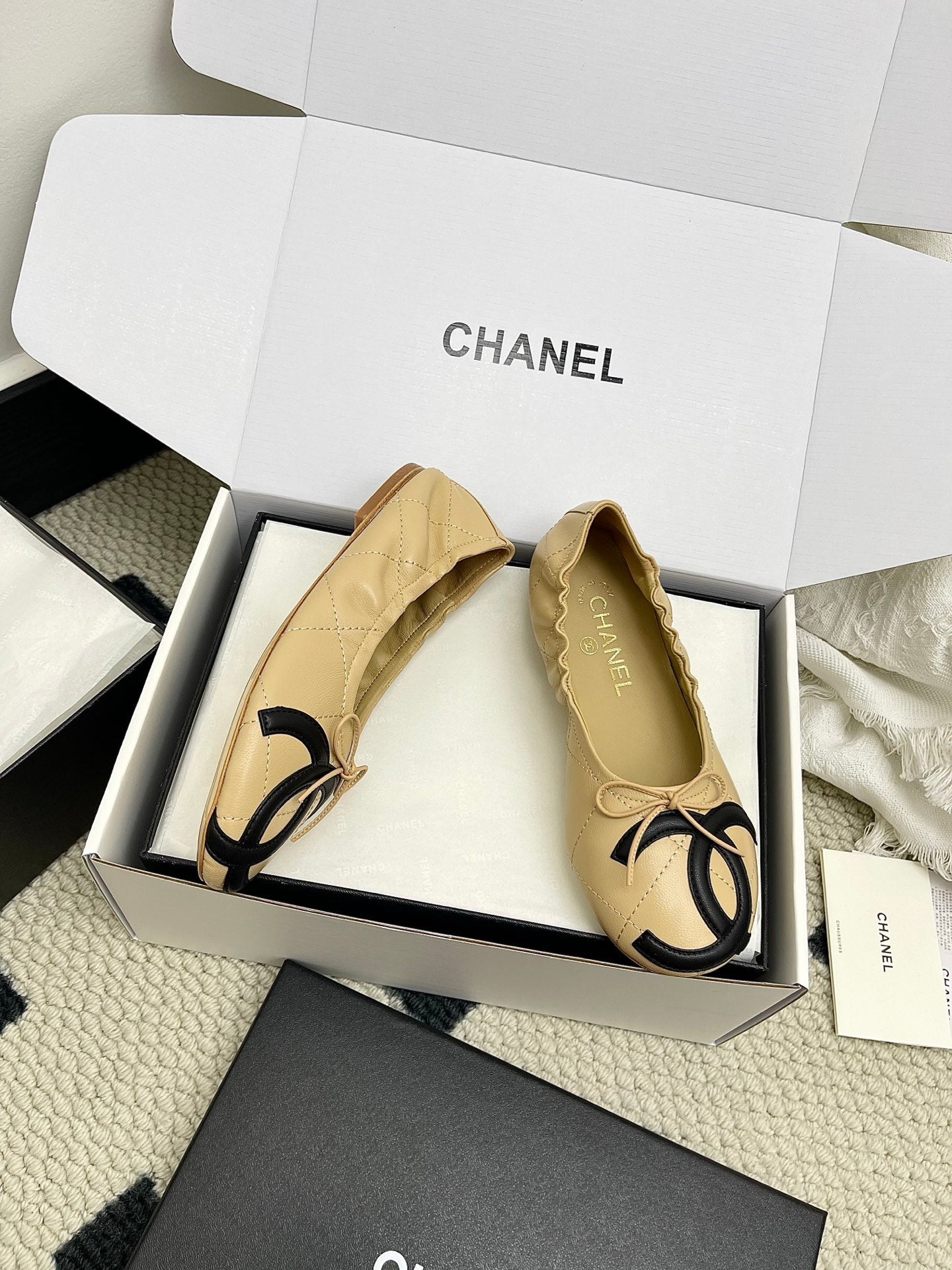 Chanel Women's Woven Mary Janes Shoes C93357 - Euro 35=US 4 - View 5