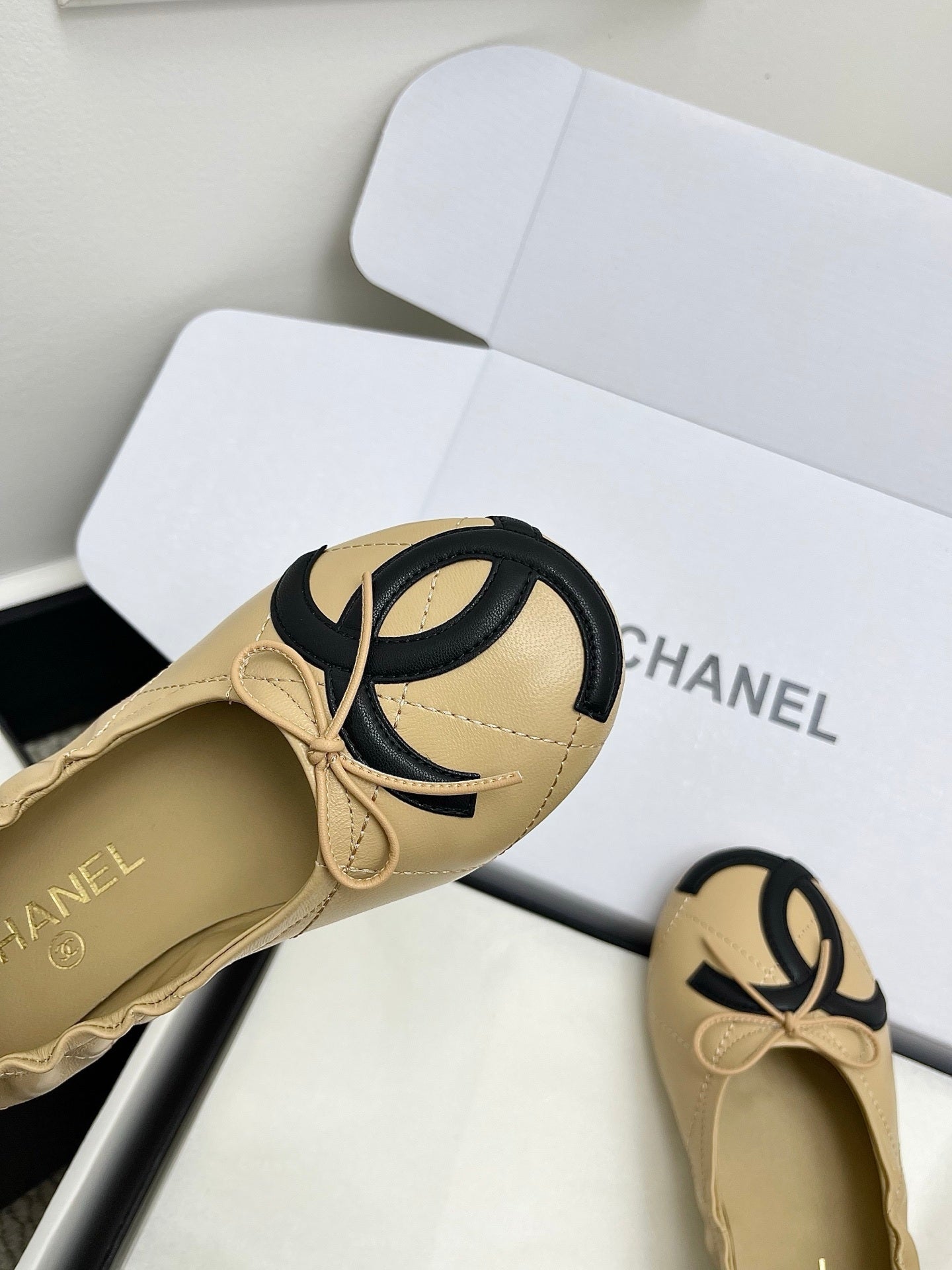 Chanel Women's Woven Mary Janes Shoes C93357 - Euro 35=US 4 - View 7