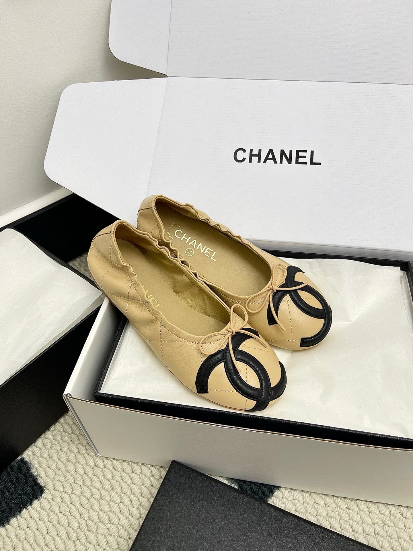 Chanel Women's Woven Mary Janes Shoes C93357 - Euro 35=US 4 - View 9