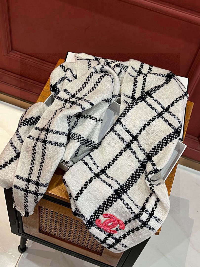 Chanel Woven Cashmere Scarf Designer Scarf C88723