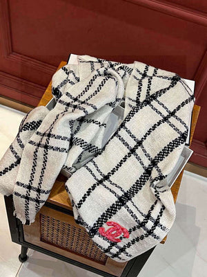 Chanel Woven Cashmere Scarf Designer Scarf C88723 - Default Title - View 11