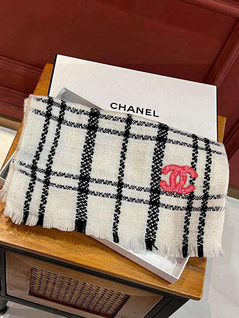 Chanel Woven Cashmere Scarf Designer Scarf C88723