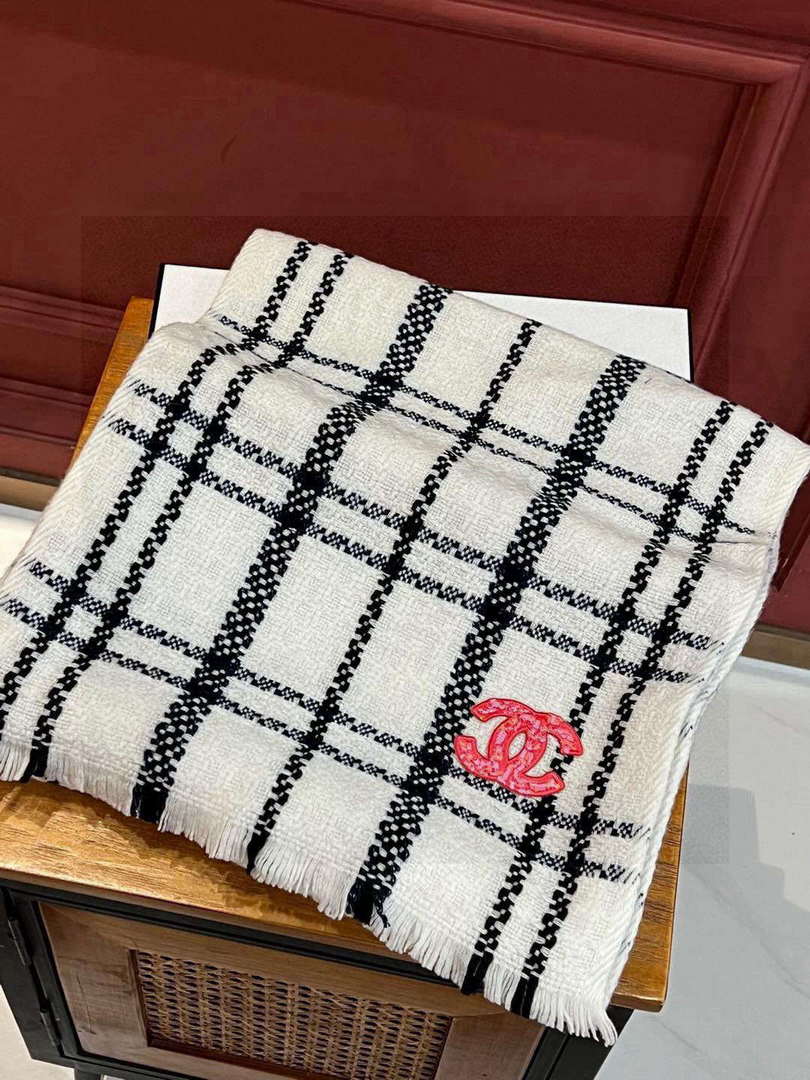 Chanel Woven Cashmere Scarf Designer Scarf C88723