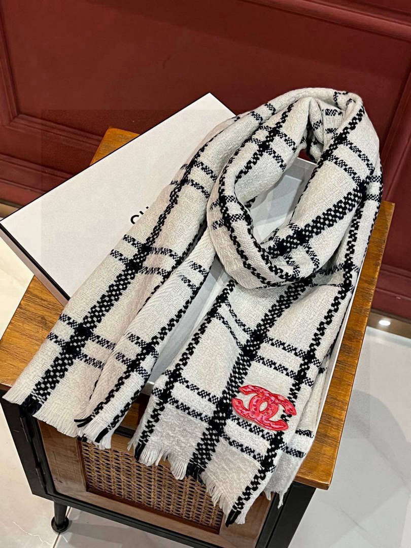 Chanel Woven Cashmere Scarf Designer Scarf C88723