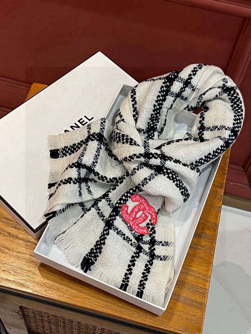 Chanel Woven Cashmere Scarf Designer Scarf C88723