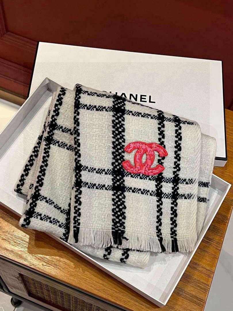 Chanel Woven Cashmere Scarf Designer Scarf C88723