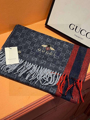 Chanel Woven Cashmere Scarf Designer Scarf C88725 - Default Title - View 4