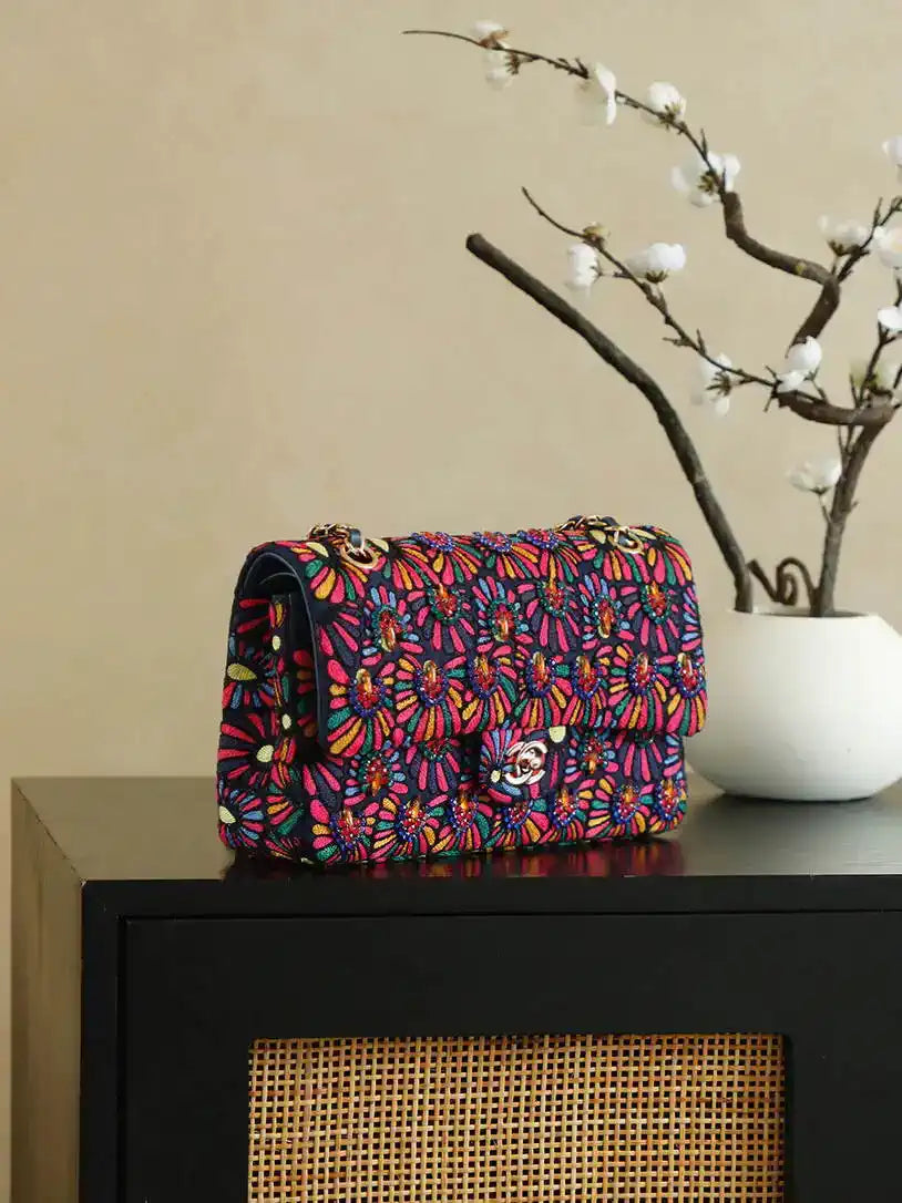 Chanel x Murakami Sunflower AS6178 Flap Classic 11.12 Handbag