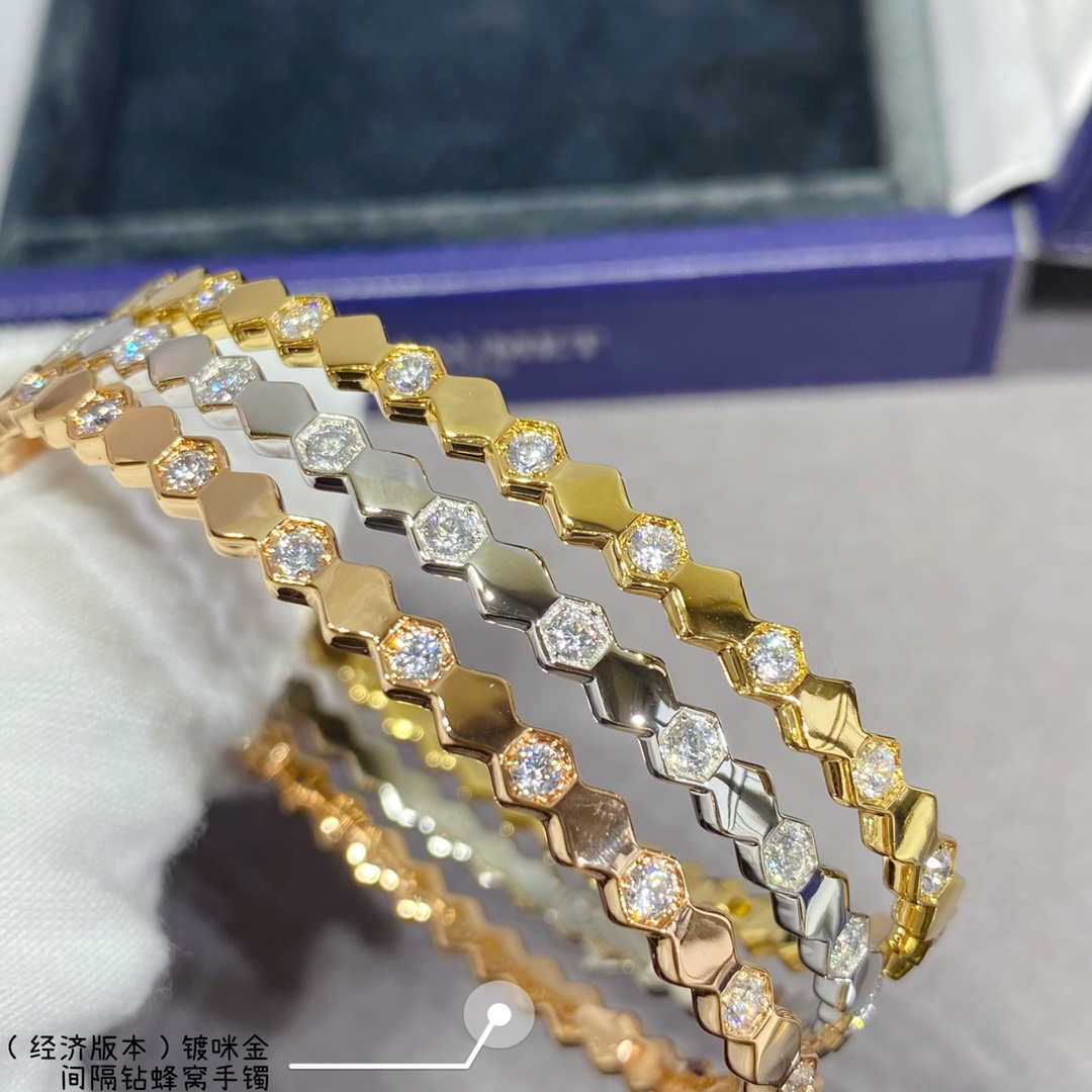 Chaumet 083433 Rose Gold Bee My Love Bracelet With Diamonds C083433