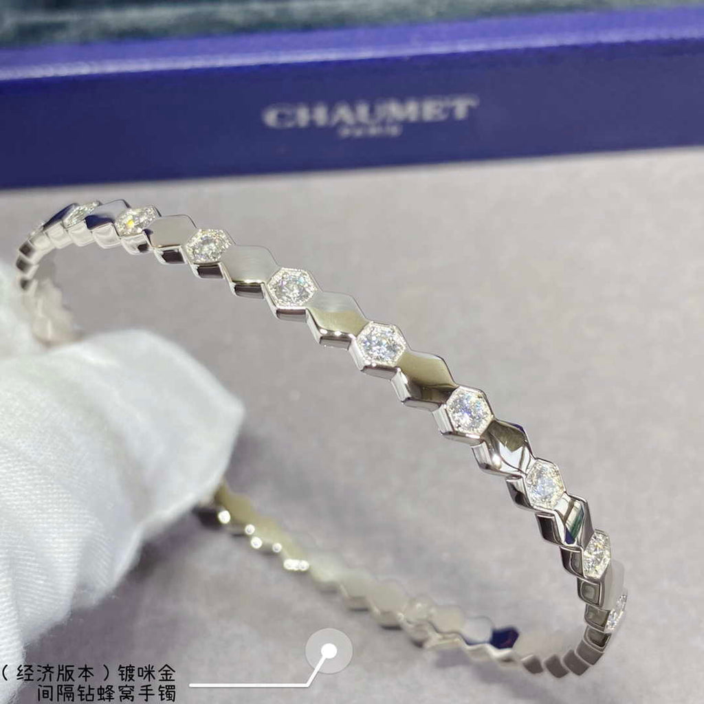 Chaumet 083433 Rose Gold Bee My Love Bracelet With Diamonds C083433