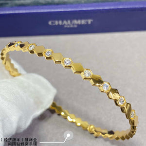 Chaumet 083433 Rose Gold Bee My Love Bracelet With Diamonds C083433 - White Gold - View 5