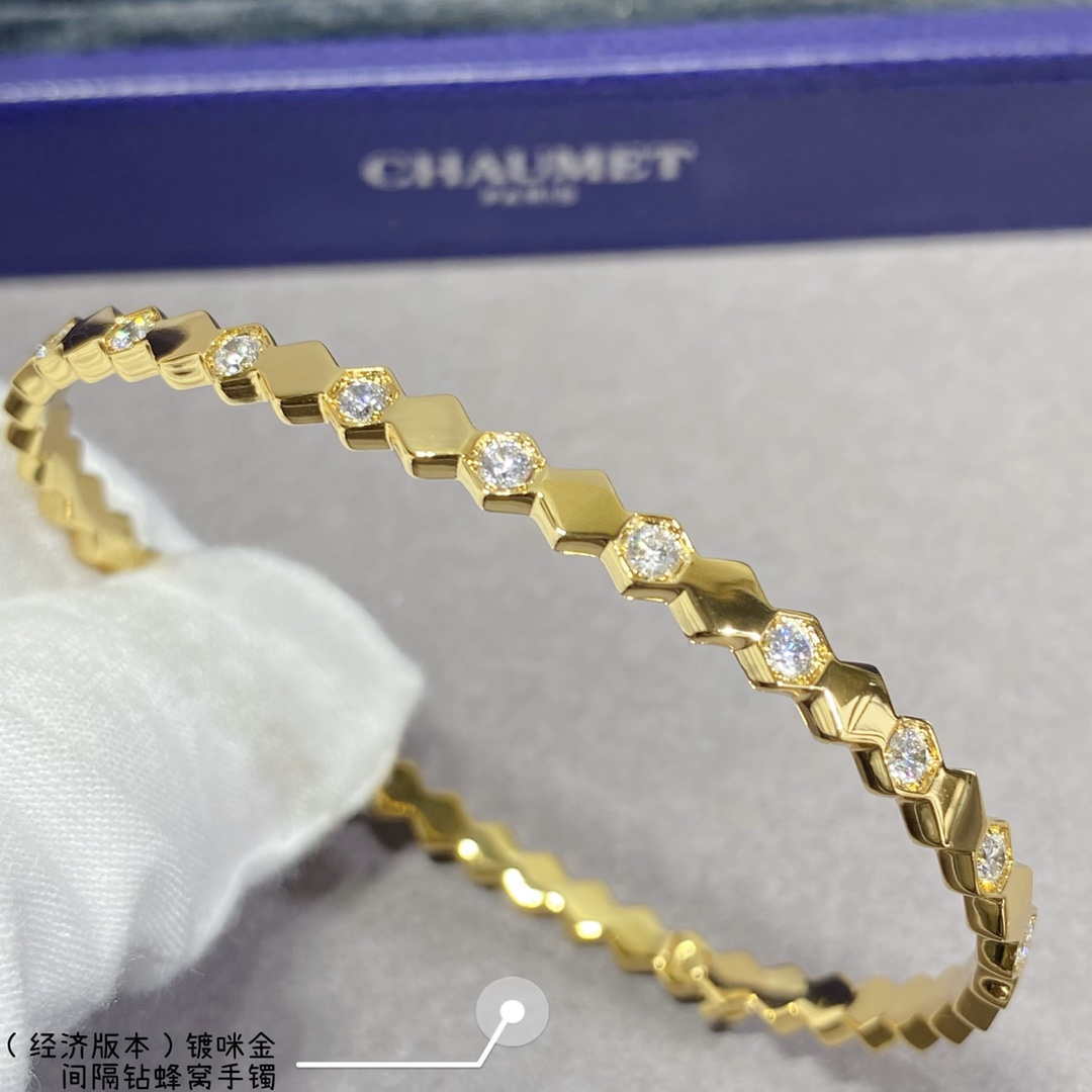 Chaumet 083433 Rose Gold Bee My Love Bracelet With Diamonds C083433
