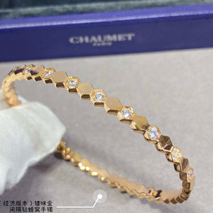Chaumet 083433 Rose Gold Bee My Love Bracelet With Diamonds C083433 - White Gold - View 6