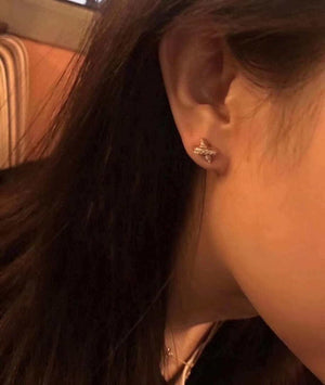 Chaumet 083468 Jeux De Liens Earring Rose Gold Diamonds - Default Title - View 7