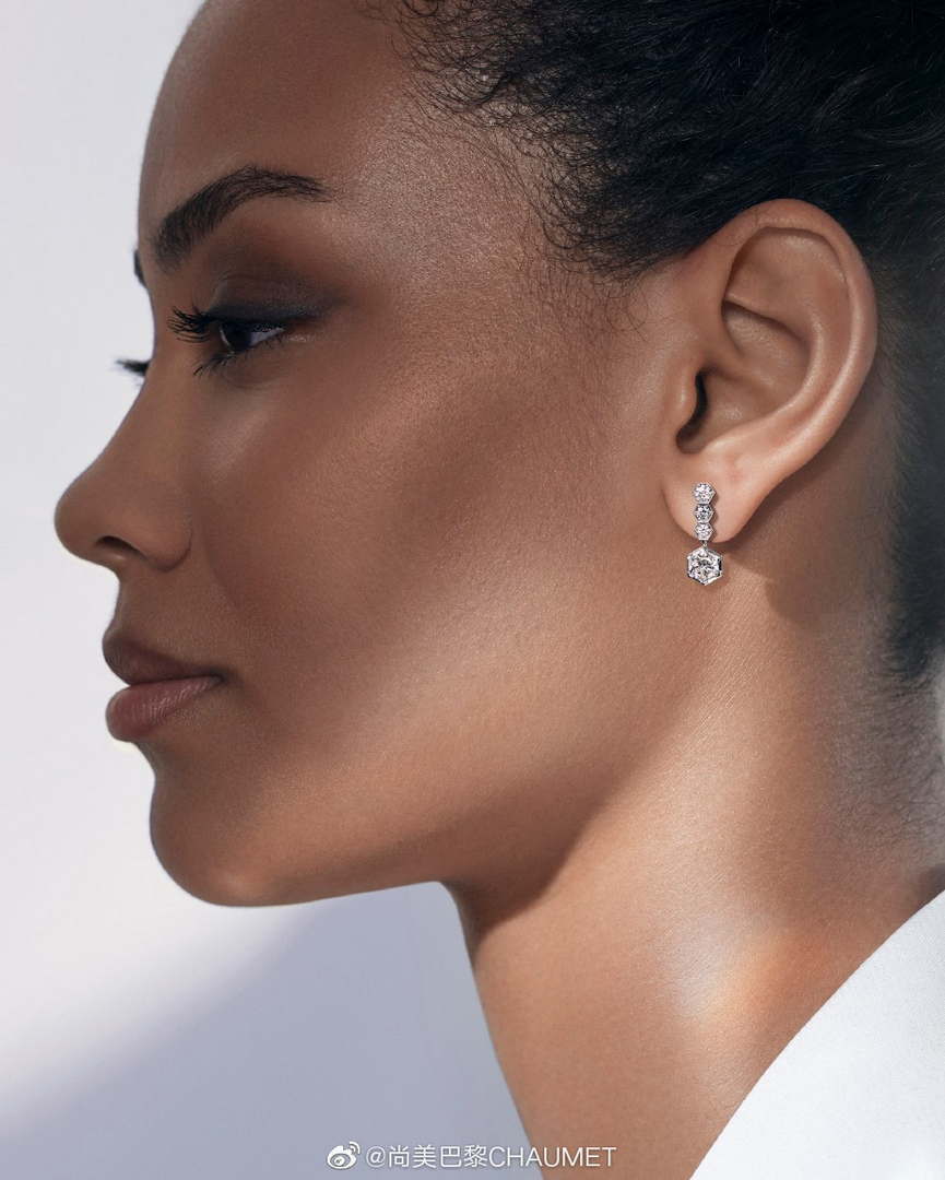 Chaumet 084774 BEE MY LOVE EARRINGS White gold diamonds