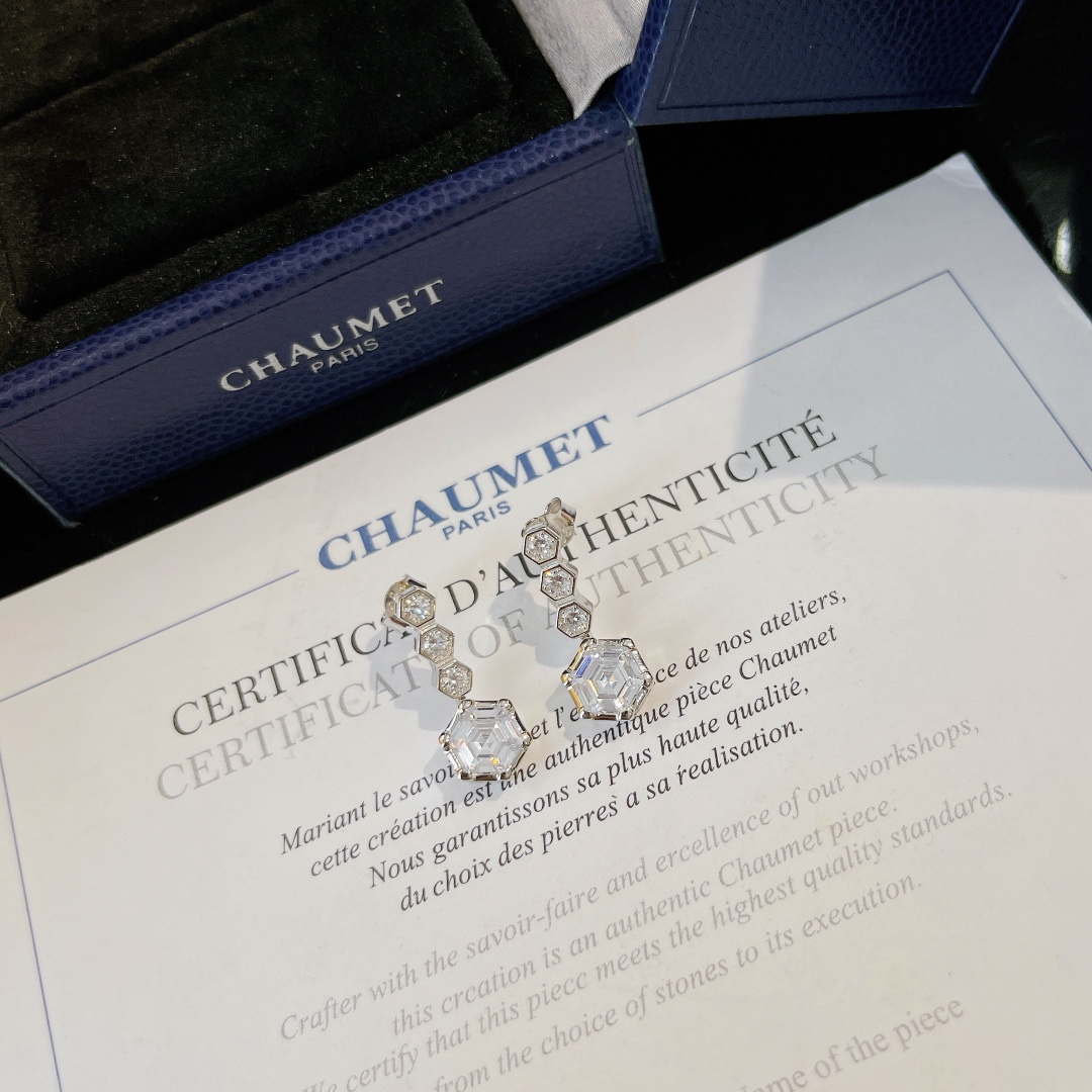 Chaumet 084774 BEE MY LOVE EARRINGS White gold diamonds
