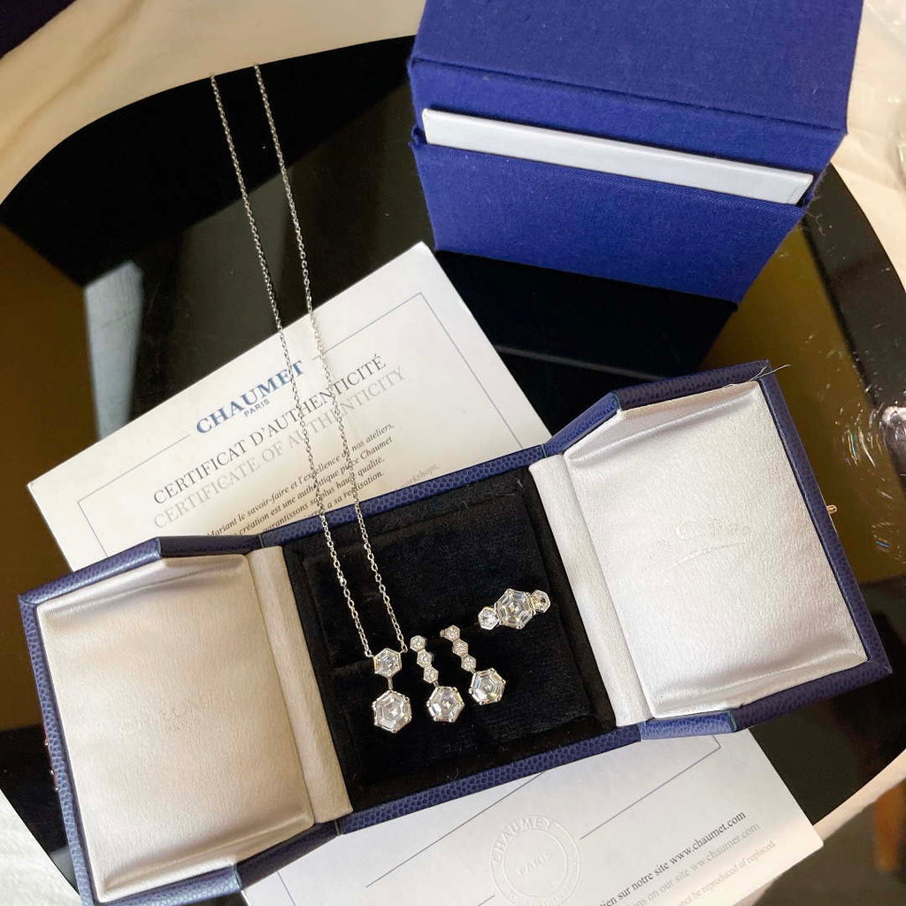 Chaumet 084774 BEE MY LOVE EARRINGS White gold diamonds
