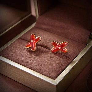 Chaumet 2563CH083469 Rose Gold Earrings Red Mother Of Pearl And Diamonds Liens - Default Title - View 3