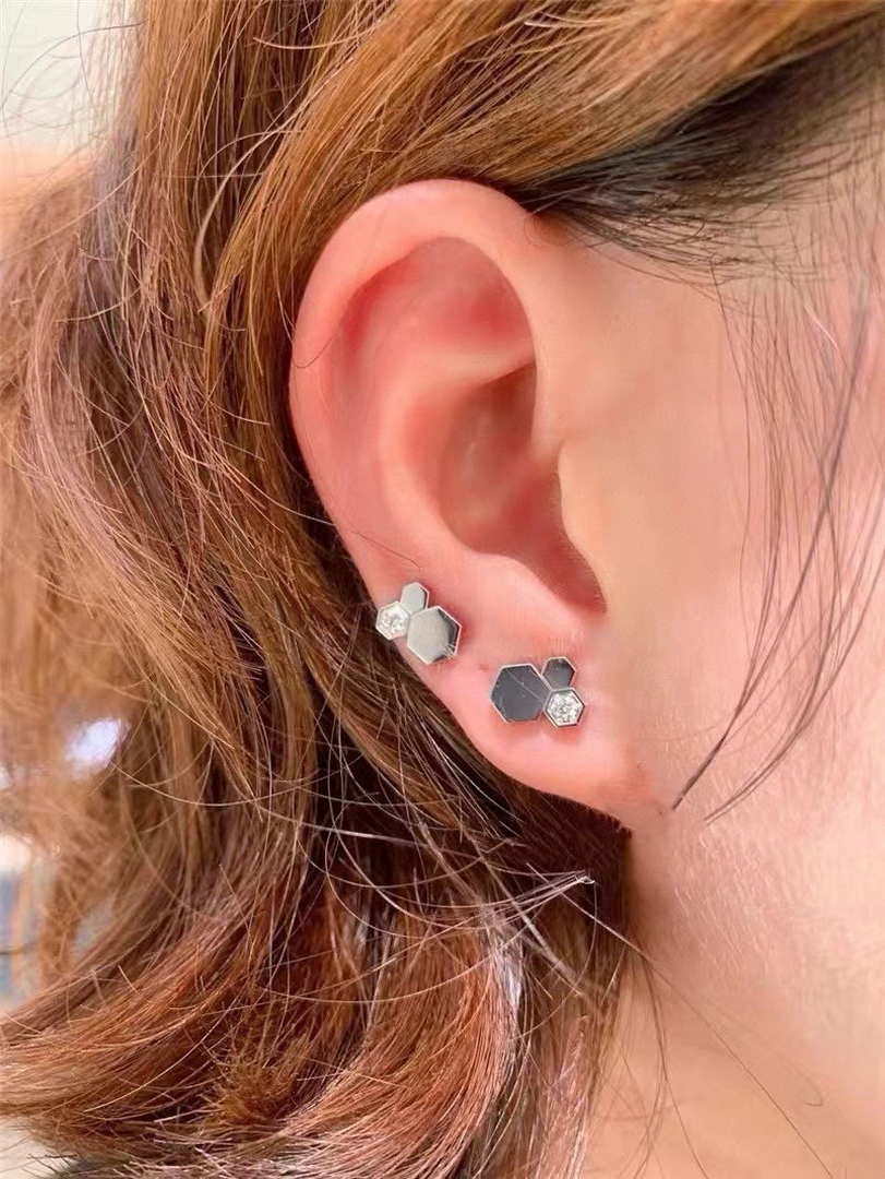 Chaumet 2563CH083469 Rose Gold Earrings Red Mother Of Pearl And Diamonds Liens