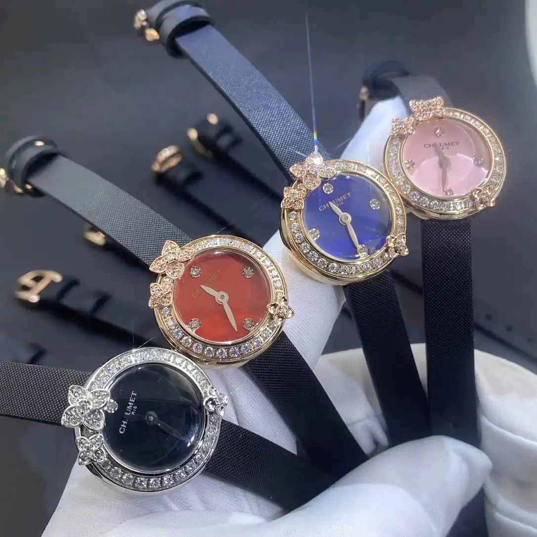 Chaumet Hortensia watch diamonds Rose Gold  mother-of-pearl w85415