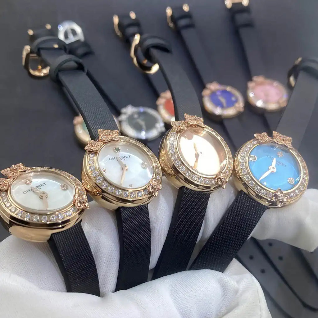 Chaumet Hortensia watch diamonds Rose Gold  mother-of-pearl w85415