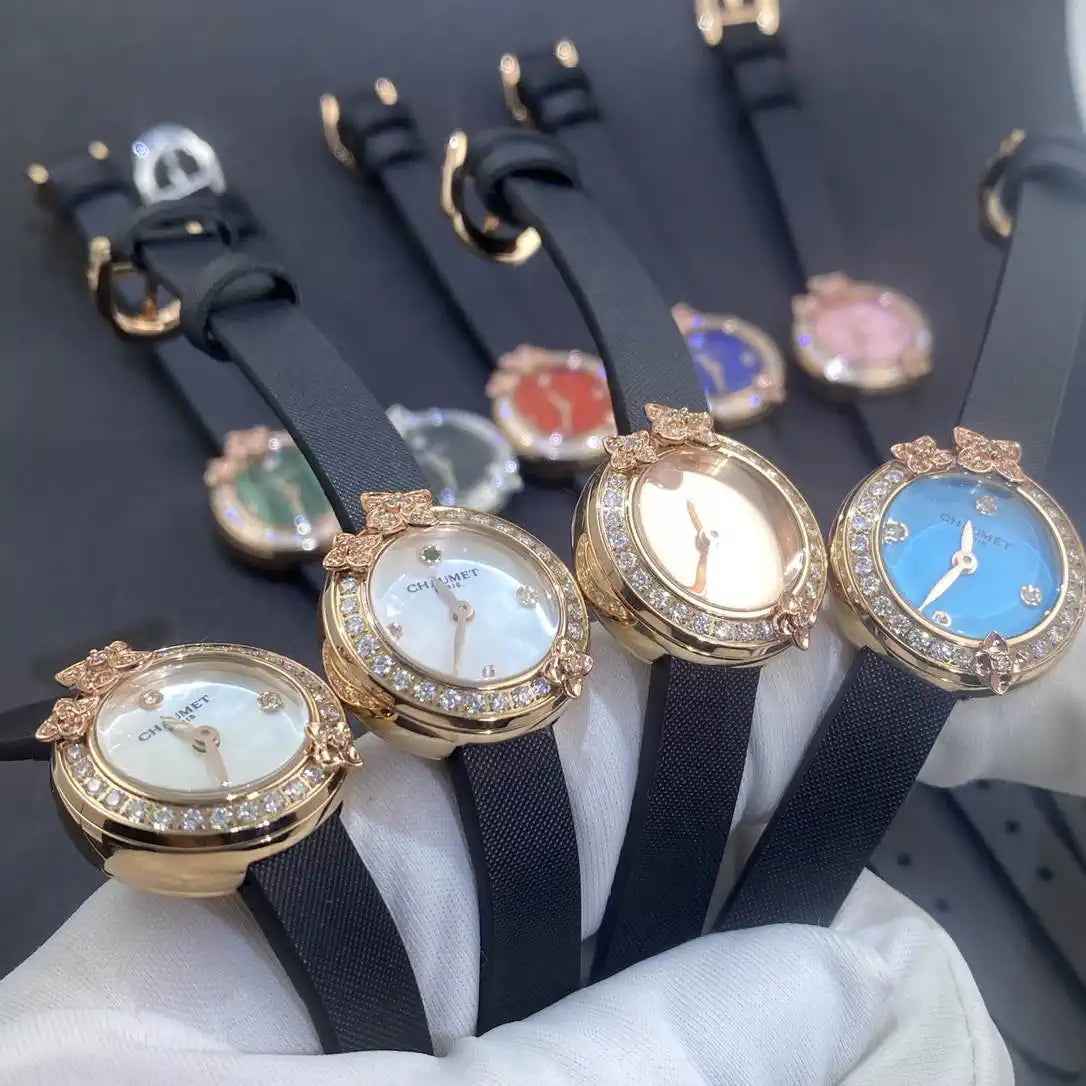 Chaumet Hortensia watch diamonds Rose Gold  mother-of-pearl w85415