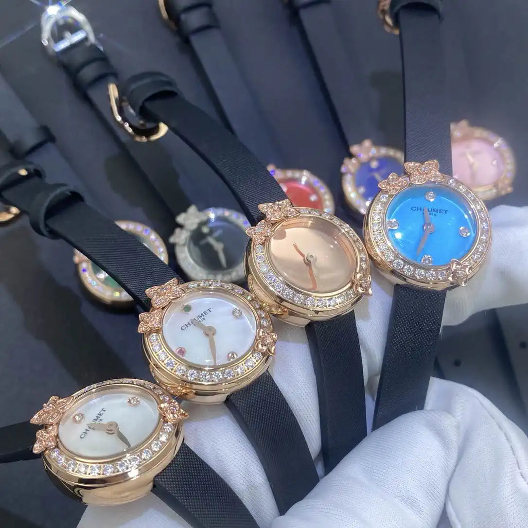 Chaumet Hortensia watch diamonds Rose Gold  mother-of-pearl w85415