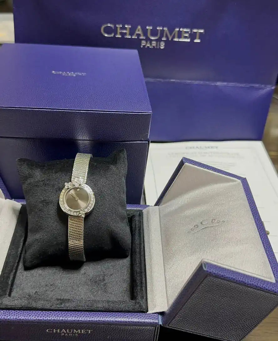 Chaumet Hortensia watch Steel  diamonds W85410