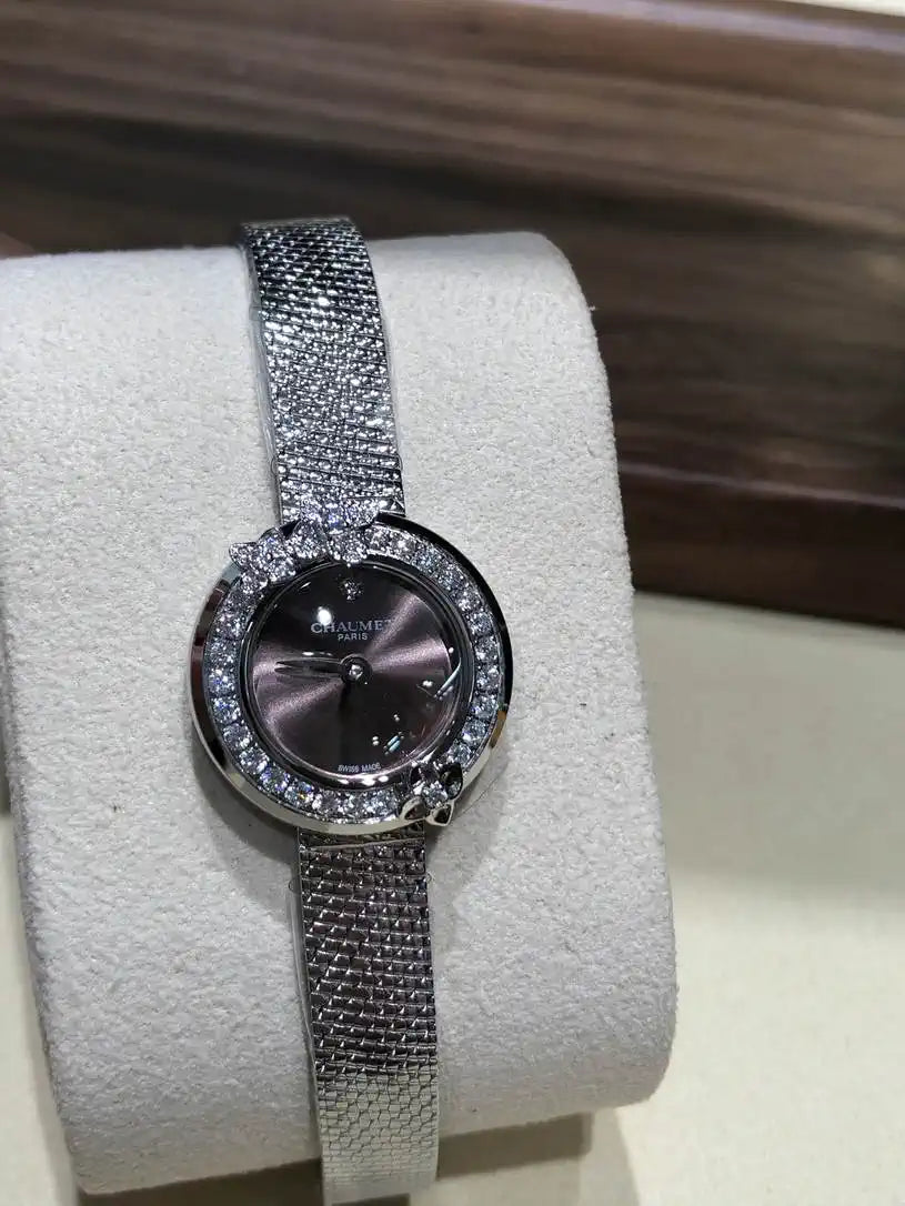 Chaumet Hortensia watch Steel  diamonds W85410