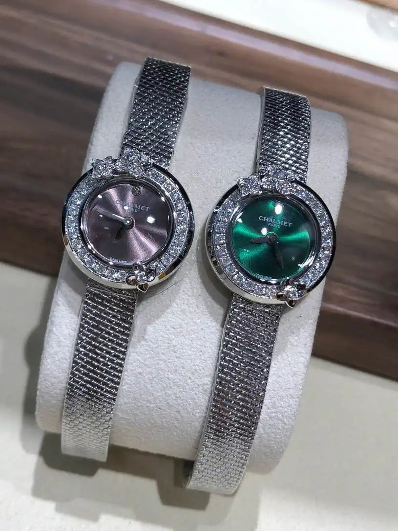 Chaumet Hortensia watch Steel  diamonds W85410