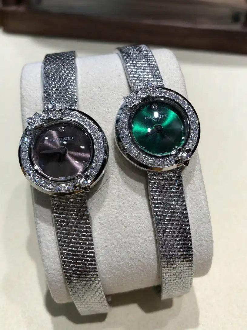 Chaumet Hortensia watch Steel  diamonds W85410