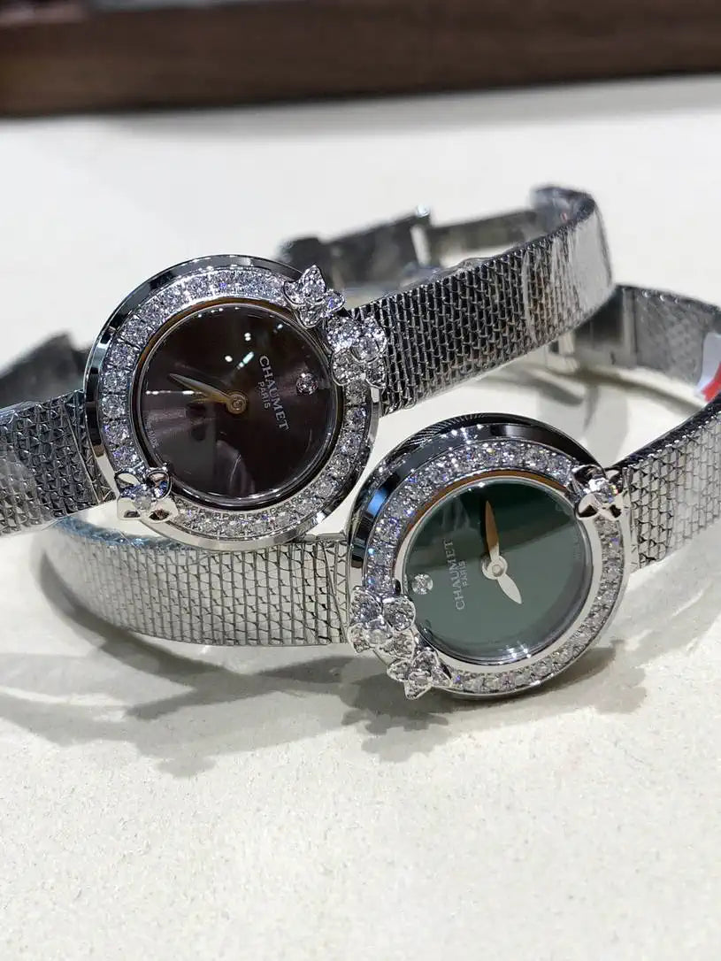 Chaumet Hortensia watch Steel  diamonds W85410