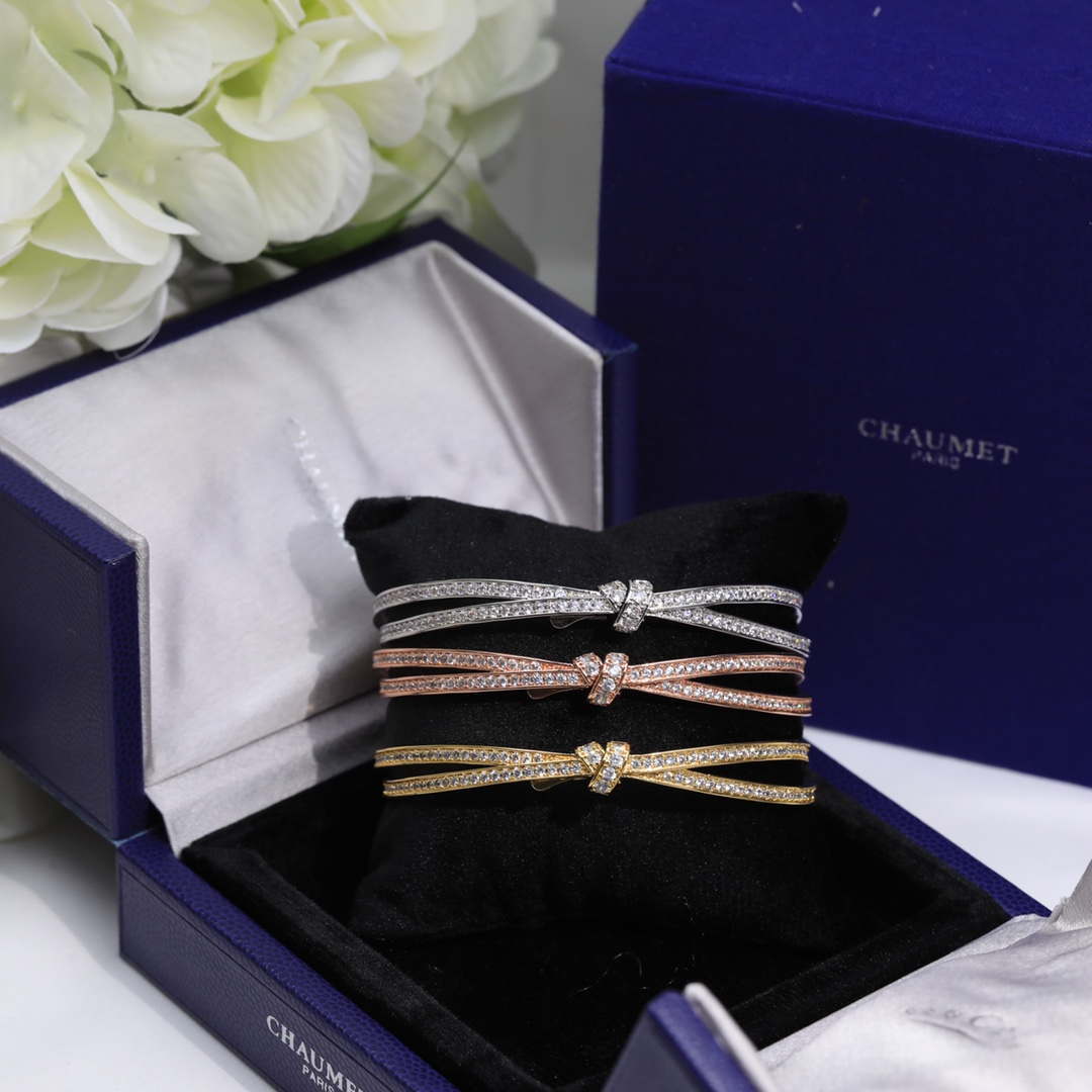 Chaumet J1mqbr Josephine eclat floral Bracelet C083468 - White Gold - View 1