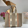 Chloe 382E6690U Large Woody Tote Bag Orange - Default Title - View 1