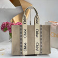 Chloe 382E6690U Large Woody Tote Bag Green - Default Title - View 1