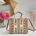 Chloe 385E6690U Small Woody Tote Bag Orange - Default Title - View 1