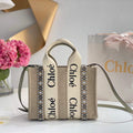 Chloe 385E6690U Small Woody Tote Bag Green - Default Title - View 1