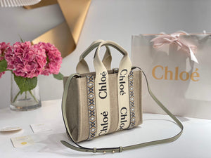 Chloe 385E6690U Small Woody Tote Bag Green - Default Title - View 2